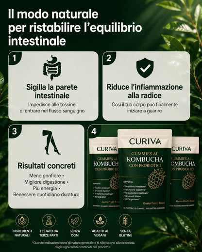Gummies al Kombucha con Probiotici per il Benessere Digestivo