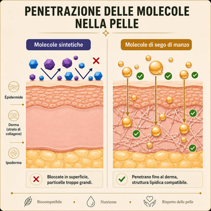 Balsamo CURIVA al miele e sego di manzo allevato al pascolo