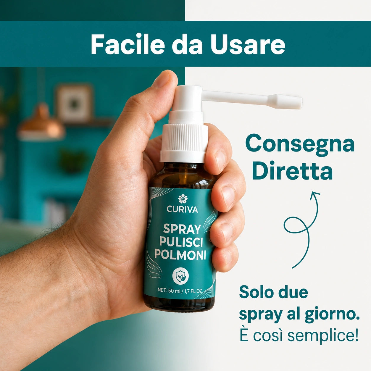 CURIVA™ Spray purificante per i polmoni