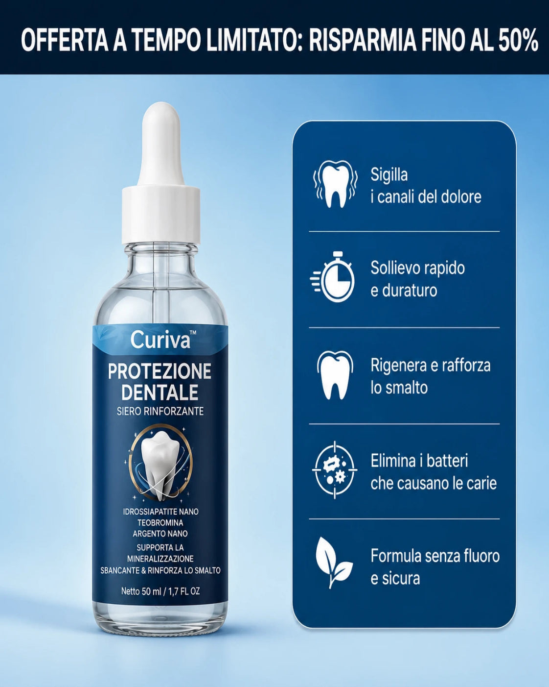 Curiva™ Protezione Dentale Rinforzata