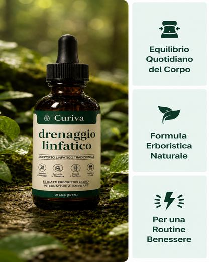 CURIVA® — Gocce per il drenaggio linfatico