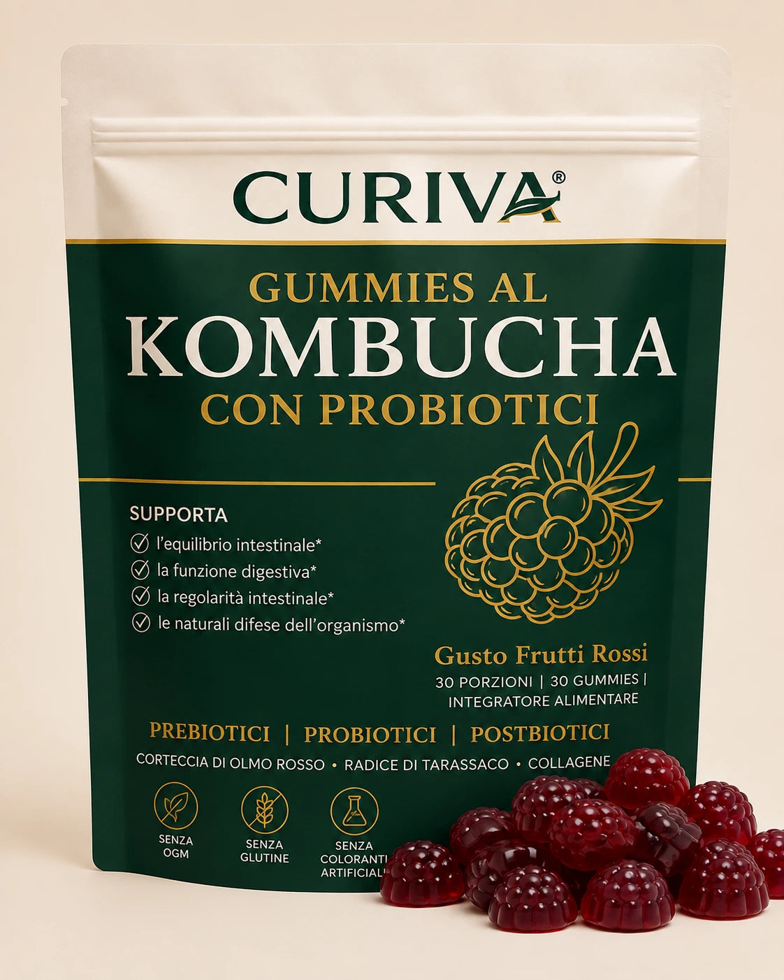 Gummies al Kombucha con Probiotici per il Benessere Digestivo