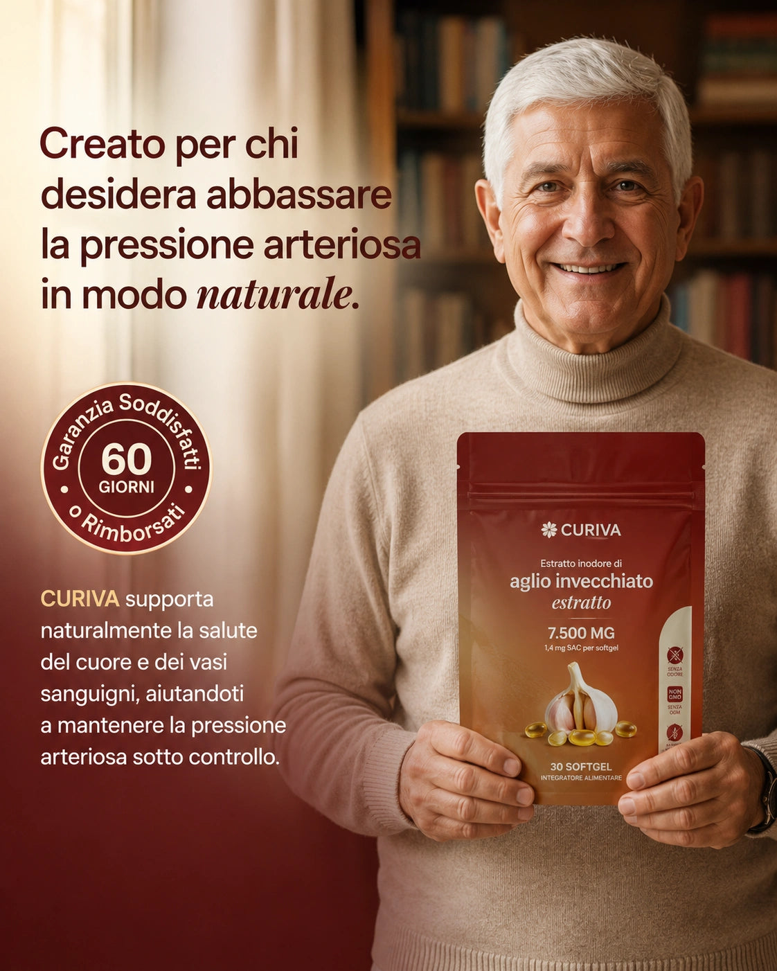 Estratto di aglio invecchiato — L'unico integratore naturale clinicamente testato per abbassare la pressione sanguigna
